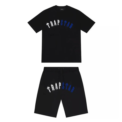 "TS" Short Set Black Blue