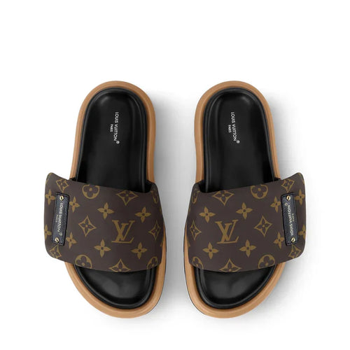 "LV" Sandalen Braun