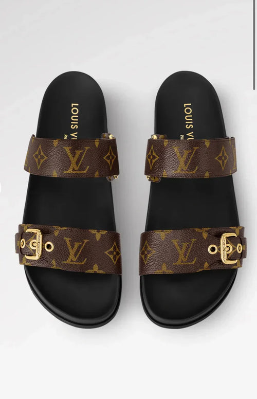"LV" Logo Sandalen